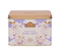 Ahmad Tea Earl Grey Tea, 40 Tagged Teabags in English Garden Caddy, Reusable Metal Tea Tin Gift
