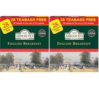 Ahmad Tea English Breakfast Black Tea - 128 Tagged Teabags (Pack of 2)