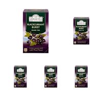 Ahmad Tea Fruit Black Tea | Blackcurrant Burst Fruit Black Tea | 20 Teabag Sachets | 5 Pack