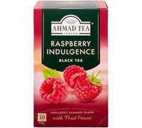 Ahmad Tea Fruit Black Tea | Raspberry Indulgence Fruit Black Tea | 20 Teabag Sachets | 5 Pack