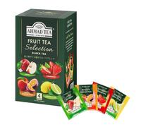 Ahmad Tea Fruit Tea Selection of 4 Black Fruit-Flavoured Teas - 20 Teabags