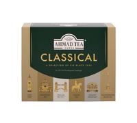 Ahmad Tea Gift Selection Pack | Classical Black Tea Selection | Black Tea & Decaf Tea | 60 Teabags | 6 Tea Blends | Tea Gift Set