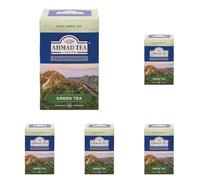 Ahmad Tea Green Tea | Decaffeinated Green Tea | 20 Teabags Sachets | 5 Pack