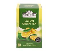 Ahmad Tea Green Tea | Lemon Green Tea | 20 Teabag Sachets | 1 Packs