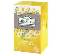 Ahmad Tea Herbal Tea, Camomile & Lemongrass Teabags, 20 ct (Pack of 1) - Decaffeinated & Sugar-Free