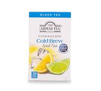 Ahmad Tea Lemon & Lime Cold Brew | Black Tea - 6 x 20 Teabag Sachets