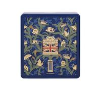 Ahmad Tea London Gift Boxes |Blue William Morris Tea Selection Caddy | Black, Green & Fruit Tea Selection | British Tea Gift | 32 Teabags | 4 Tea Blends