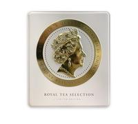 Ahmad Tea London Tea Selection Caddies | Cameo Ivory Caddy | London Souvenir Tea Gift | 32 Teabags | 4 Tea Blends