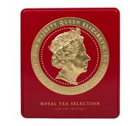 Ahmad Tea London Tea Selection Caddies | Cameo Red Caddy | London Souvenir Tea Gift | 32 Teabags | 4 Tea Blends
