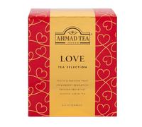 Ahmad Tea Love Tea Selection Gift Box - Black, Green & Fruit Tea, 40 Individually Wrapped Teabags