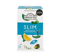 Ahmad Tea Natural Benefit Tea | Lemon, Mate & Matcha Green Tea "Slim" Infusion | 20 Teabag Sachets | 1 Pack