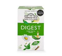 Ahmad Tea Natural Benefit Tea | Sweet Mint & Fennel "Digest" Infusion | 20 Teabag Sachets | 1 Pack