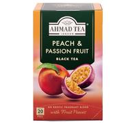 Ahmad Tea Peach & Passion Fruit Black Tea - 6 x 20 Teabag Sachets
