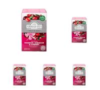 Ahmad Tea Rosehip, Hibiscus & Cherry Fruit & Herbal Infusion - 20 Teabags (Pack of 5)