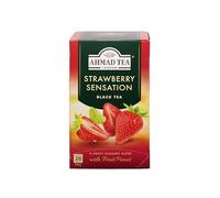 Ahmad Tea Strawberry Sensation Fruit Black Tea | Black Tea - 6 x 20 Teabag Sachets