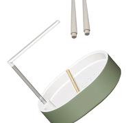 Ahmany Automatic Bird Bathing Pool with Two Beech Wood Sticks and Splash Protector for Pet Birds Lovebirds Large Capacity Bird Bath