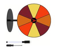 Ahmany Customizable Fortunes Wheel Tabletop Prize Turntable with Erasable for Fairs Trade Shows Tabletop Prize Wheel Turntable Erasable Draws Roulette Game