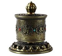 Ahmany Handicraft Tibetan Prayer Wheel Buddhas Scripture for Relaxation/Meditations/Yogas/Blessing Home Decors Table Top