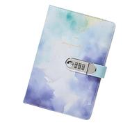 Ahmany Leather Lined Diary with for Girls Boys Women Lockable Notebook Leather Journal with Combination 145x215mm Notebook with Code