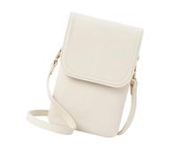 Ahmany Modern Slimming PU Leather Card Case Crossbody Bag Wear Resistant Pocket Organizers Shoulder Purse for Business Casual Organized Wallet Bag