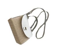 Ahmany Permanent Plaited Casual Purse Large Capacity Crossbody Phone Wallet Storage City Existence Green Woven Bag