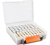 Ahmany Portable Battery Storage Case Holds Up to 72 AA or Small Batteries Ideal for Neat and Tidy Sturdy Battery Box