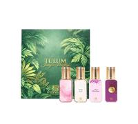 Ahmed Al Maghribi Tulum Jungle Prestige Gift Set | Kaaf Pink, Rose Noir, Oud Lavender & Oud & Roses 15ml | 4 x 15ml Luxury Perfume Set