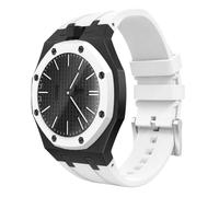 AHNHSKY Luxury Aluminum Case Band Mod Kit Compatible with Swatch Royal Pop for Men Women, Lightweight Shockproof Aluminum Bumper Case with Sport Silicone Replacement Strap