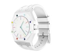 AHNHSKY Luxury Aluminum Case Band Mod Kit Compatible with Swatch Royal Pop for Men Women, Lightweight Shockproof Aluminum Bumper Case with Sport Silicone Replacement Strap