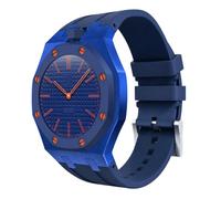 AHNHSKY Luxury Aluminum Case Band Mod Kit Compatible with Swatch Royal Pop for Men Women, Lightweight Shockproof Aluminum Bumper Case with Sport Silicone Replacement Strap