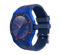 AHNHSKY Luxury Aluminum Case Band Mod Kit Compatible with Swatch Royal Pop for Men Women, Lightweight Shockproof Aluminum Bumper Case with Sport Silicone Replacement Strap