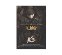 ahnld 8 Mile 2002 Curtis Hanson Eminem Japanese Movie Flyer Poster Chirashi B5 Canvas Poster Wall Art Decor Print Picture Paintings for Living Room Bedroom Decoration 12x18inch(30x45cm)