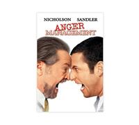 ahnld Anger Management (2003) Movie Poster Canvas Poster Bedroom Decor Landscape Office Room Decor Gift 12x18inch(30x45cm)
