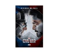 ahnld Captain America Civil War MOVIE POSTER Canvas Poster Bedroom Decor Landscape Office Room Decor Gift 12x18inch(30x45cm)