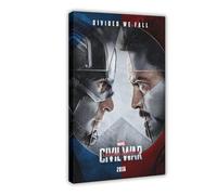 ahnld Captain America Civil War MOVIE POSTER Canvas Poster Wall Art Decor Print Picture Paintings for Living Room Bedroom Decoration 12x18inch(30x45cm)