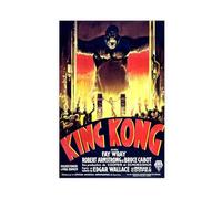 ahnld King Kong, 1933 Episches Monster Film Canvas Poster Wall Art Decor Print Picture Paintings for Living Room Bedroom Decoration 12x18inch(30x45cm)