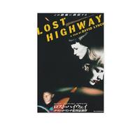 ahnld Lost Highway 1997 David Lynch Japanese Chirashi Movie Poster Flyer B5 Canvas Poster Bedroom Decor Landscape Office Room Decor Gift 12x18inch(30x45cm)