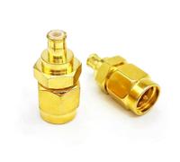 Ahoaepy 2PCS SMA MCX Antenna Adapter, SMA Male to MCX Male Coax Connector Loss Low Coax Cable Adapter for WiFi Antenna,FPV Drones, Audio, Video