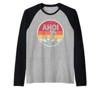 AHOI Anchor Platt Baltic Sea Baltic Frisian North Sea Vintage Raglan Baseball Tee