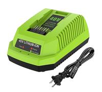Ahomtikk 40V Charger Replacement Greenworks 40V Battery Charger Compatible with G-MAX 40V Battery 29462 and 29472 for Greenworks 40V Lithium-Ion Battery Charger