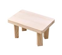 Ahorro espacio Premium Minimalismo Asiento Madera con ficie Orgánica Reposapiés Multifuncal Mesa Auxiliar o Esencial Taburete Infantil Para El Hogar