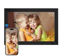 AHOWAI 64GB Digital Photo Frame WiFi, 10.1 Inch 1280x800 IPS LCD Touchscreen Digital Picture Frame, Auto-Rotate Electronic Photo Frame, Share Photos or Videos via Frameo App, Best Gift for Favorite