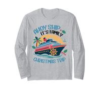 Ahoy Family Trip Christmas Making Memories Together Cruise Long Sleeve T-Shirt
