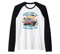Ahoy Family Trip Christmas Making Memories Together Cruise Raglan Baseball Tee