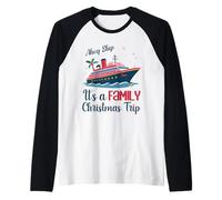 Ahoy Family Trip Christmas Making Memories Together Cruise Raglan Baseball Tee