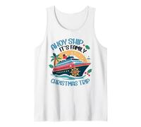 Ahoy Family Trip Christmas Making Memories Together Cruise Tank Top