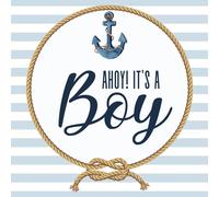 Ahoy It's A Boy: Nautical Baby Shower Guest Book + BONUS Gift Tracker Log and Keepsake Pages | Advice for Parents Sign-In