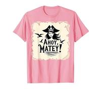 Ahoy, Matey! Pirate Women Sea Adventure Buccaneer T-Shirt, Men, Pink, S