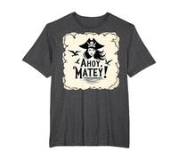 Ahoy, Matey! Pirate Women Sea Adventure Buccaneer T-Shirt, Men's Big and Tall, Dark Heather Grey, 2X Tall
