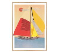 Ahoy poster Multicoloured 30x40